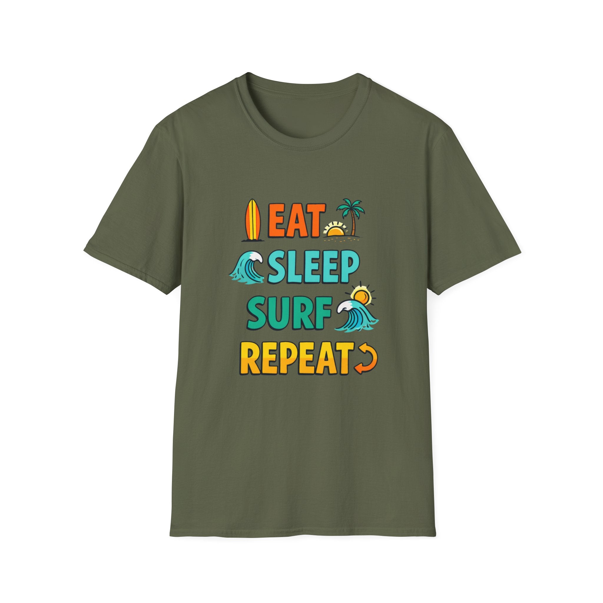 Eat Sleep Surf Repeat T-shirt
