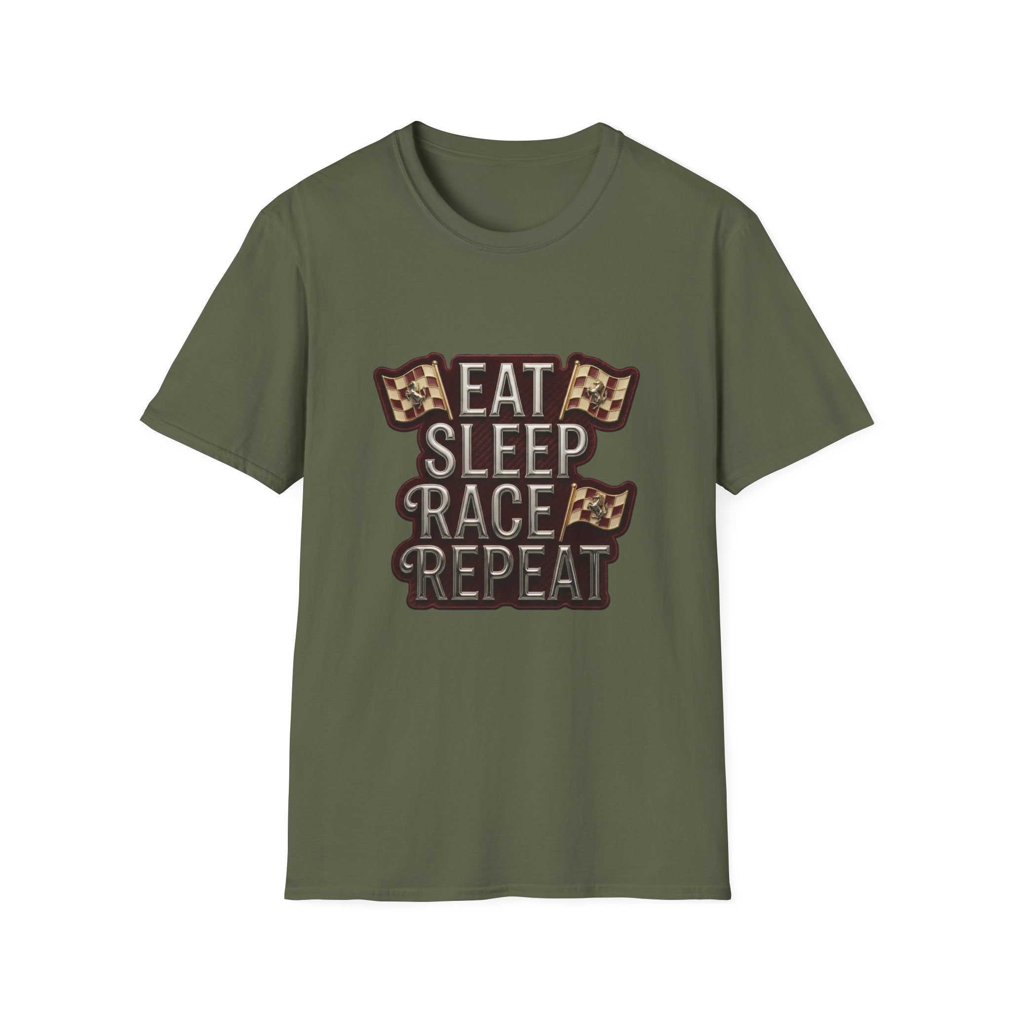 Eat Sleep Race Repeat T-shirt