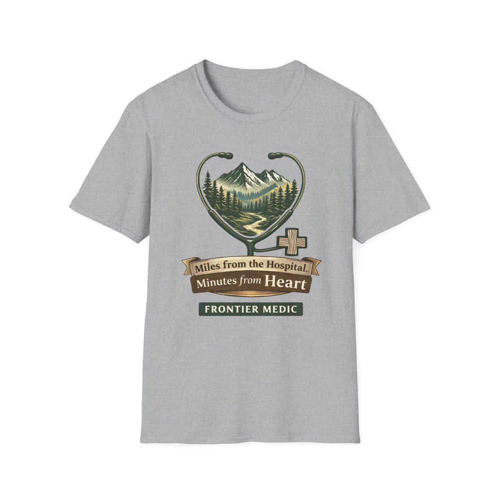 Miles From the Hospital Minutes From Heart T-shirt