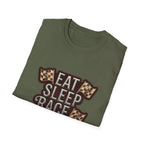 Eat Sleep Race Repeat T-shirt