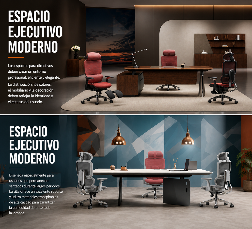 💺 Vaseat Executive Director™ | Silla Ergonómica Ejecutiva con Reposapiés y Soporte Lumbar Inteligente