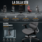 💺 Vaseat Executive Director™ | Silla Ergonómica Ejecutiva con Reposapiés y Soporte Lumbar Inteligente